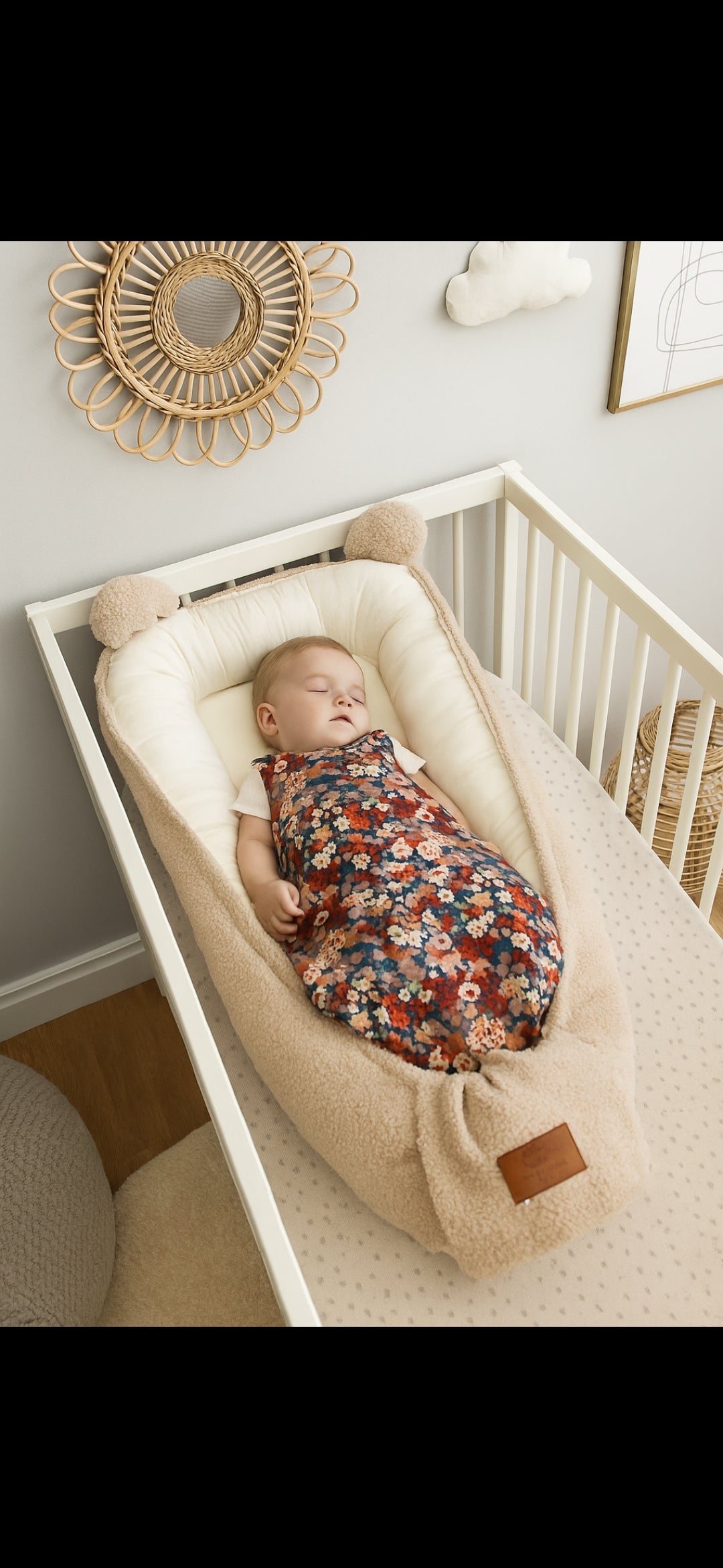 Réducteur de lit ours beige My Baby Avenue