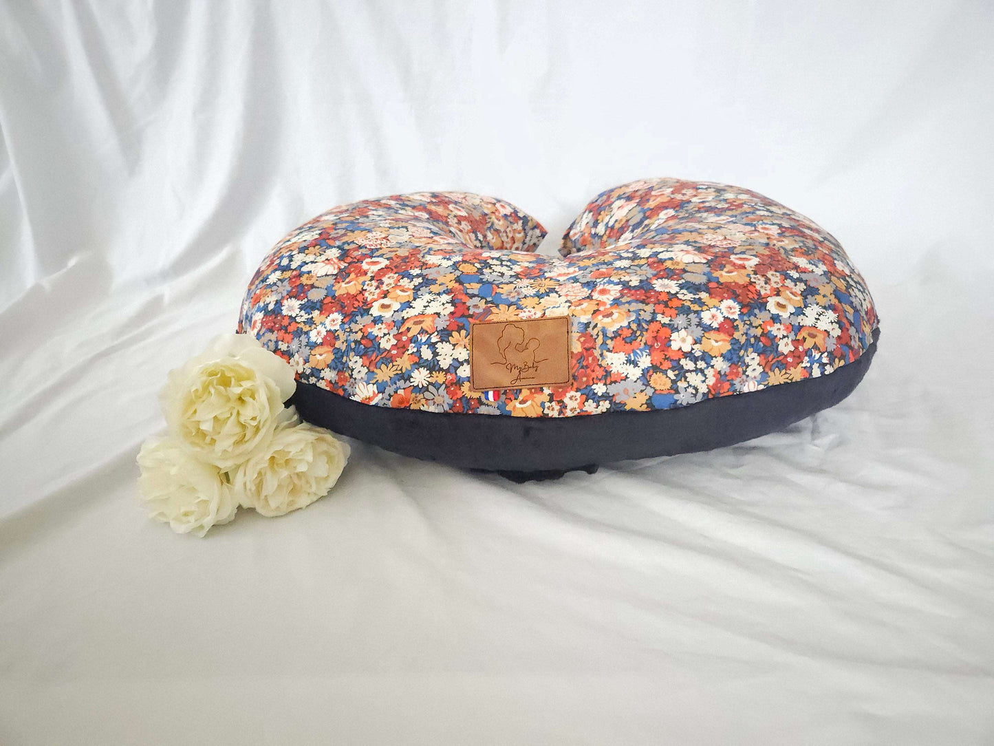 Coussin d'Allaitement Liberty Bleu Nuit My Baby Avenue