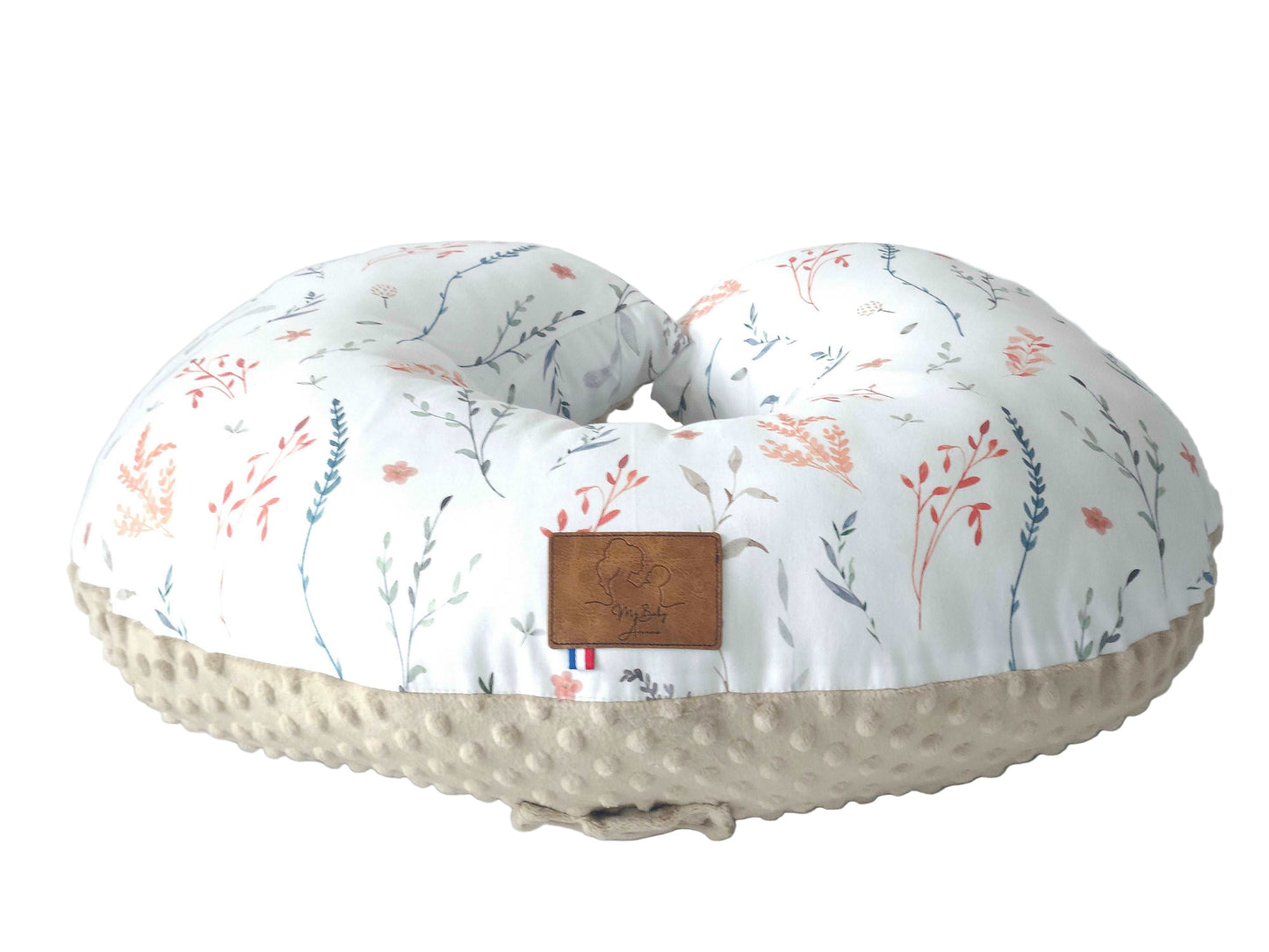 Coussin d’allaitement feuilles de la forêt fait main My Baby Avenue