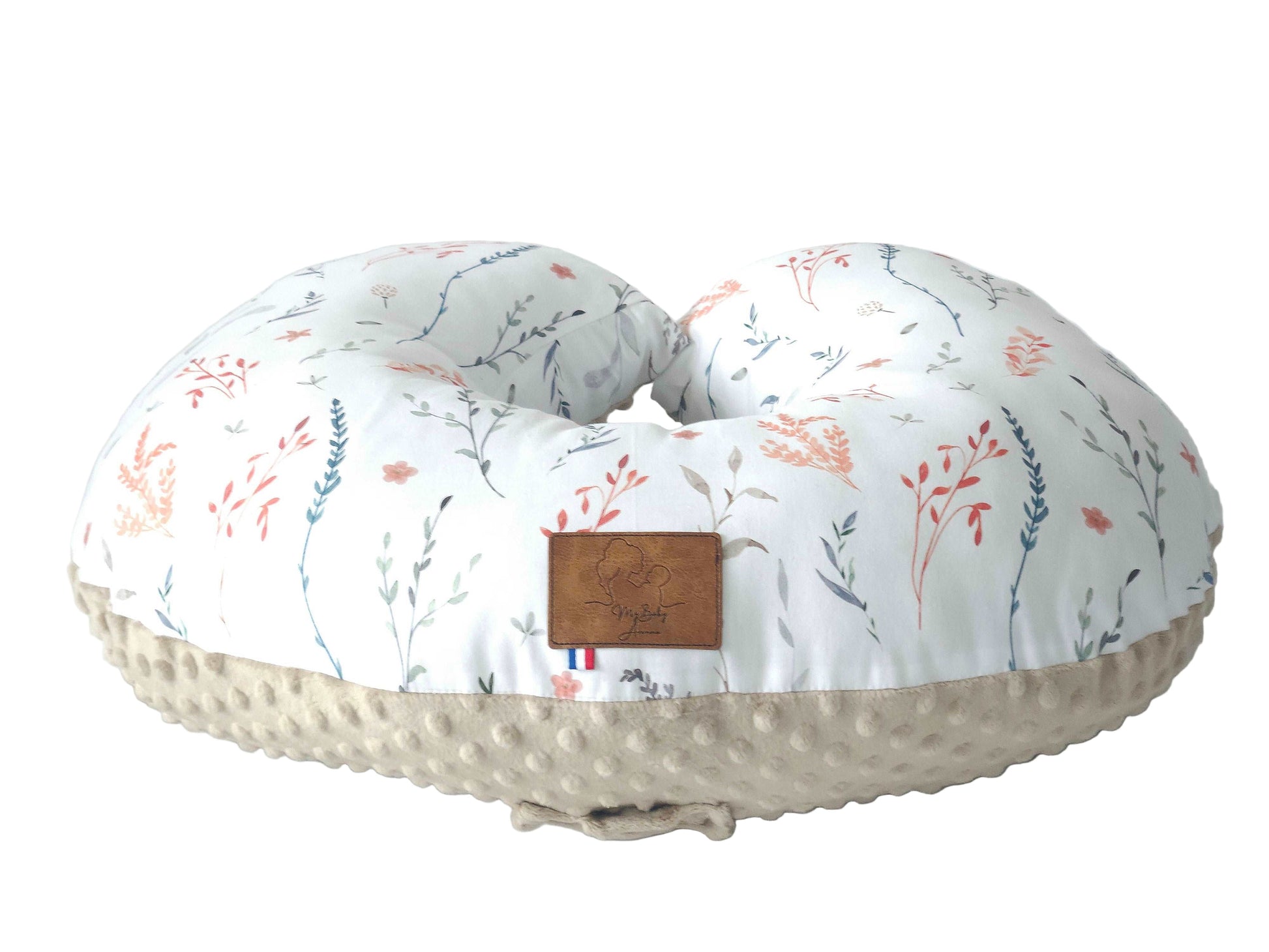Coussin d’allaitement feuilles de la forêt fait main My Baby Avenue