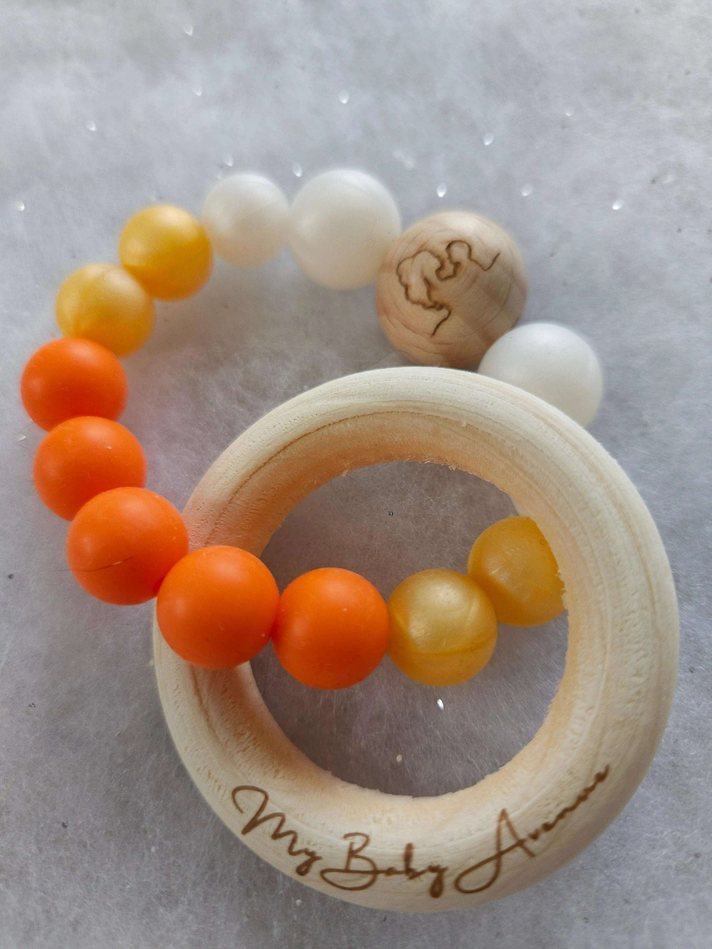 Anneau de dentition orange My Baby Avenue