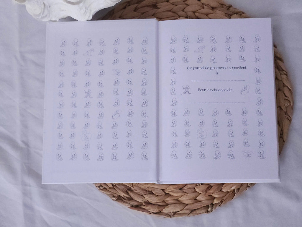 Journal de grossesse Notre Petite Histoire, aperçu intérieur – My Baby Avenue