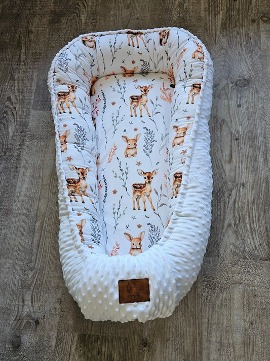Réducteur de lit animaux de la forêt blanc My Baby Avenue