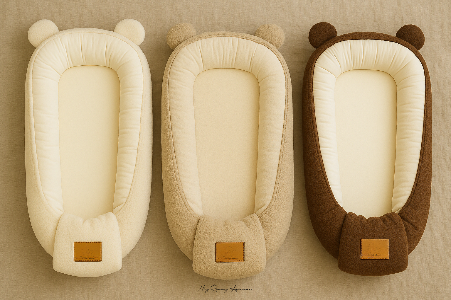 Réducteur de lit bébé Ours avec coussin assorti – My Baby Avenue
