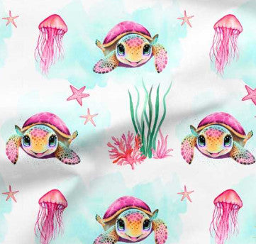 Tissu motif Tortue fille – My Baby Avenue