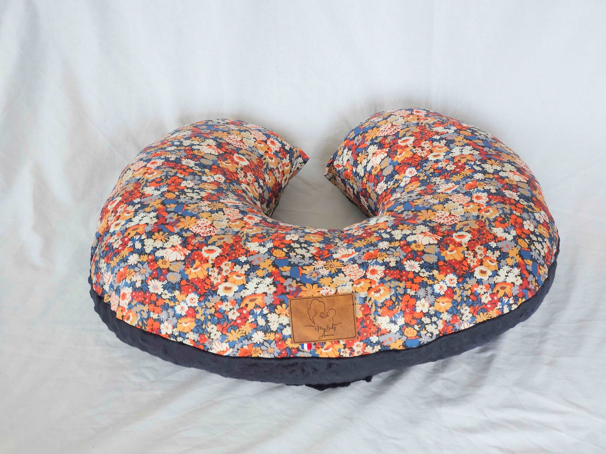 Coussin d'Allaitement Liberty Bleu Nuit My Baby Avenue