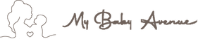 Logo horizontal My Baby Avenue en Autography sans tour Eiffel