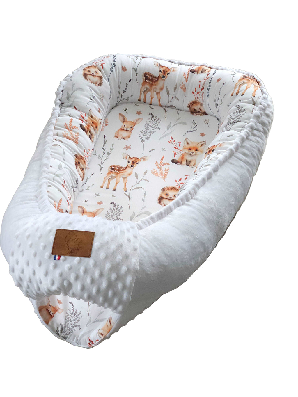 Réducteur de lit animaux de la forêt blanc My Baby Avenue