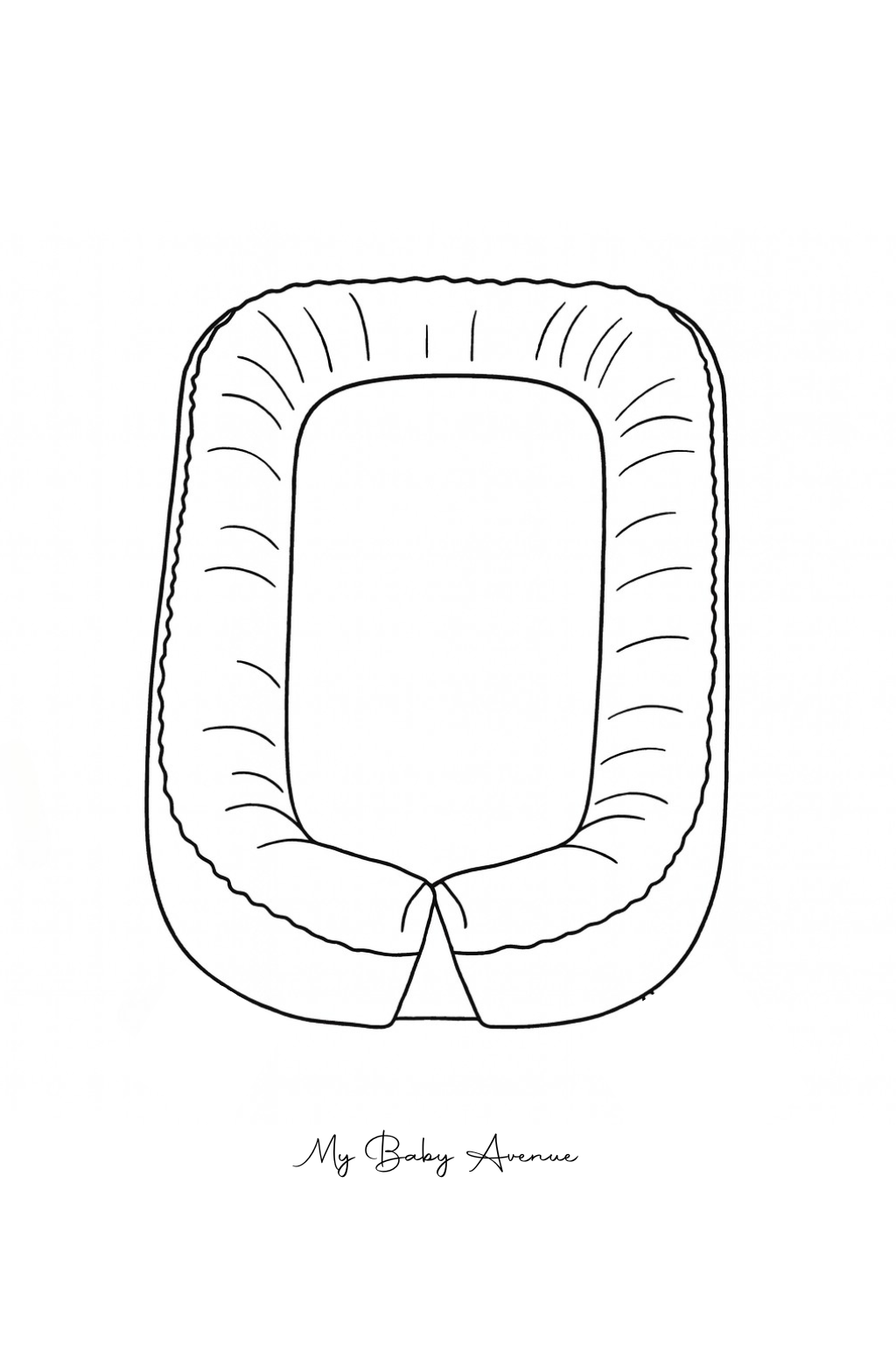 Réducteur de Lit Essentiels avec son coussin anti-tête (unies standard) My Baby Avenue