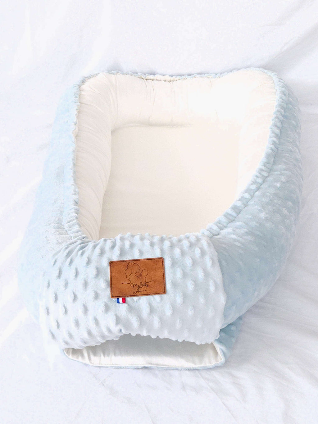 Réducteur de lit vert d’eau – Collection Essentiels – My Baby Avenue