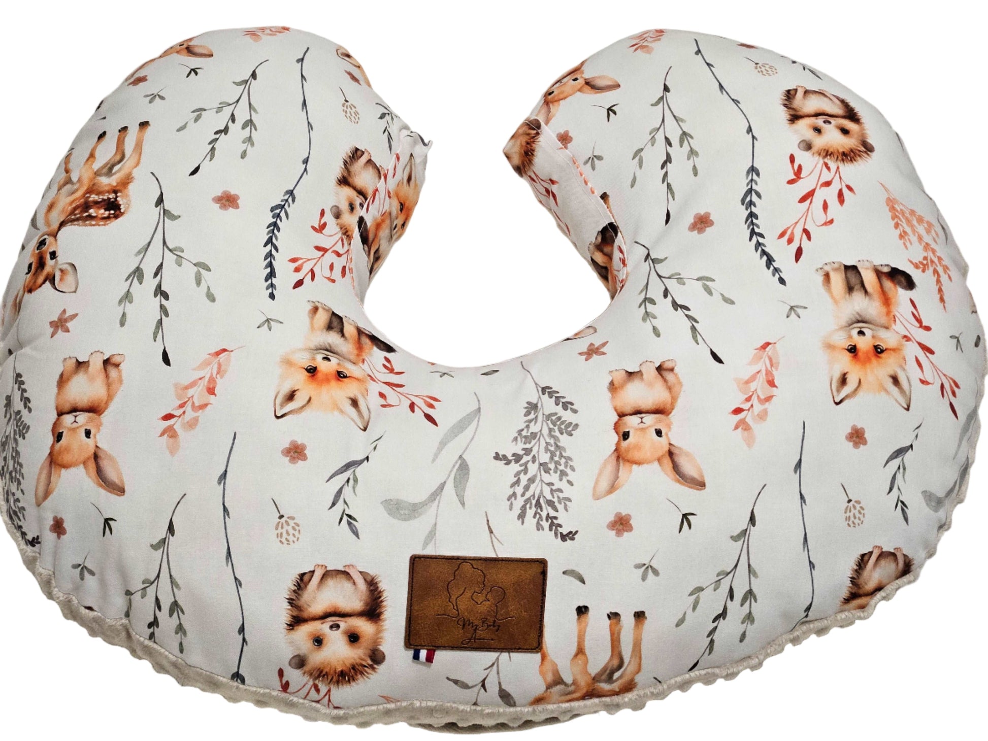 Coussin d’allaitement animaux de la forêt fait main My Baby Avenue