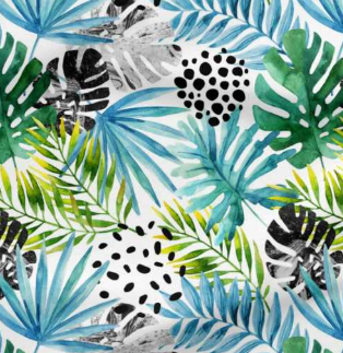 Lingettes lavables bébé motif Tropical – My Baby Avenue